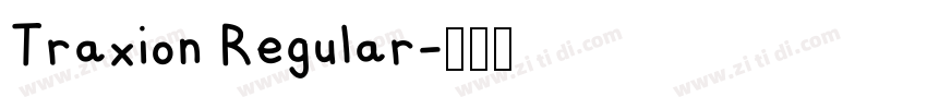 Traxion Regular字体转换